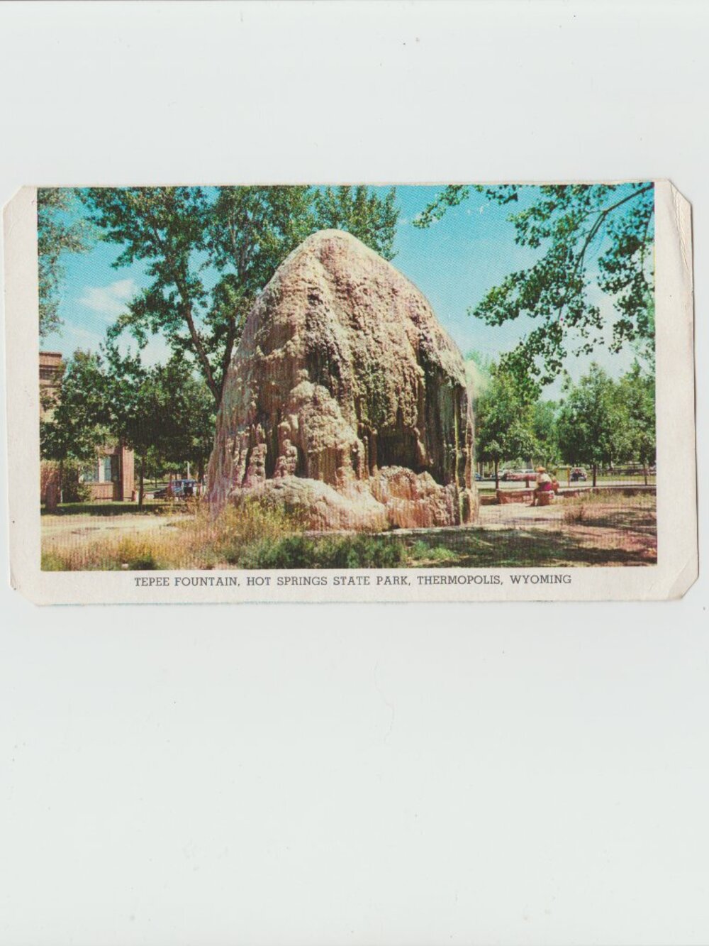 Hot Springs State Park Wyoming, Snowy Range And Lake Marie Postcard